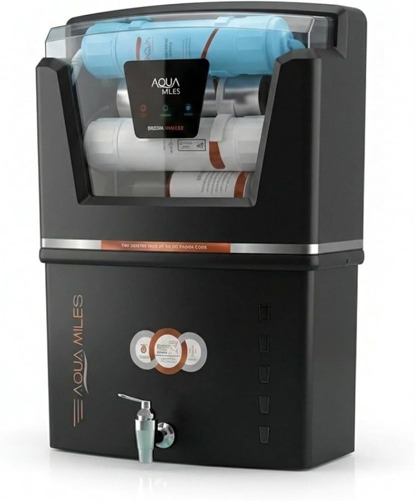 Aqua Miles Black Edition 3-in-1 Zinc, Copper & Alkaline Smart RO