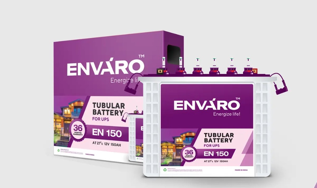 ENVÁRO EN 150 C10 12V 150Ah Tubular UPS Battery