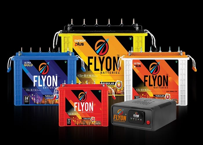 Flyon Heavy-Duty Tubular Battery & Smart Inverter Series