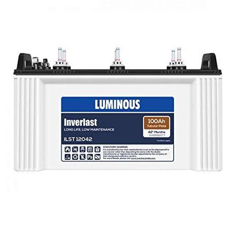 Luminous Inverlast ILST 12042 100Ah Short Tubular Inverter Battery